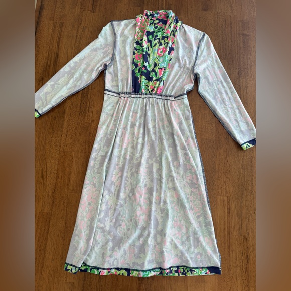 Lilly Pulitzer Alexandra Dress SZ XS Navy Southern Charm - Picture 12 of 14